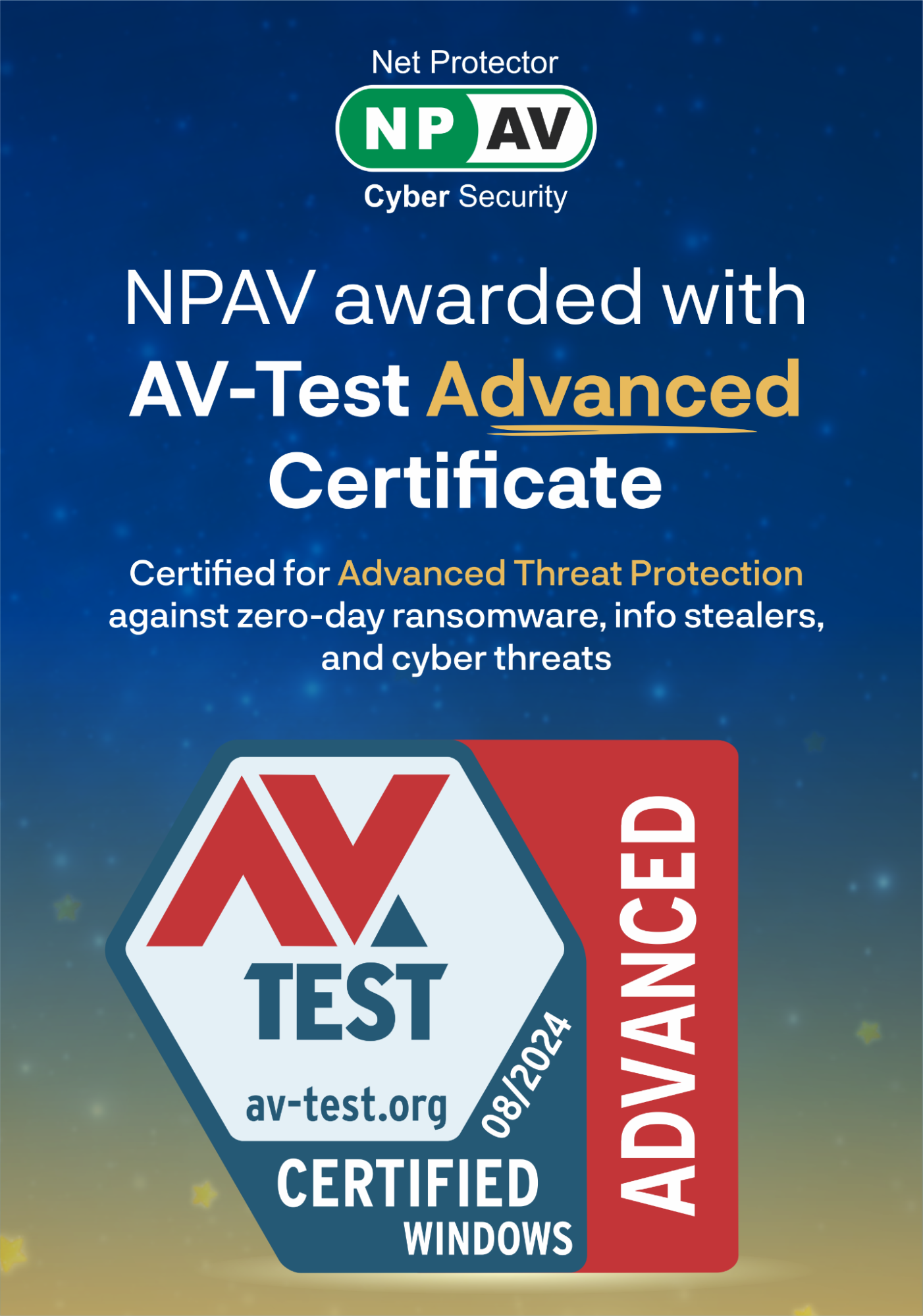 AV-Test Advanced Certified August 2024
